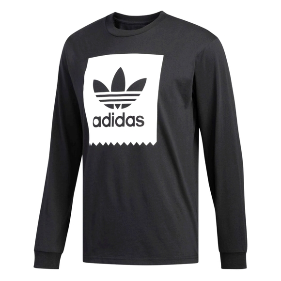 adidas Other - Adidas Long Sleeve Black Trefoil Logo Crewneck Tee Sweatshirt Size Large